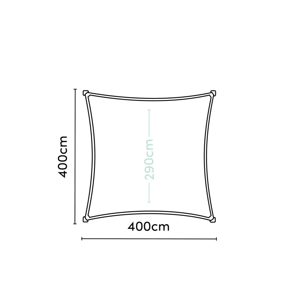 Platinum Schaduw Doek Vierkant 400x400 Dreamsail Cream