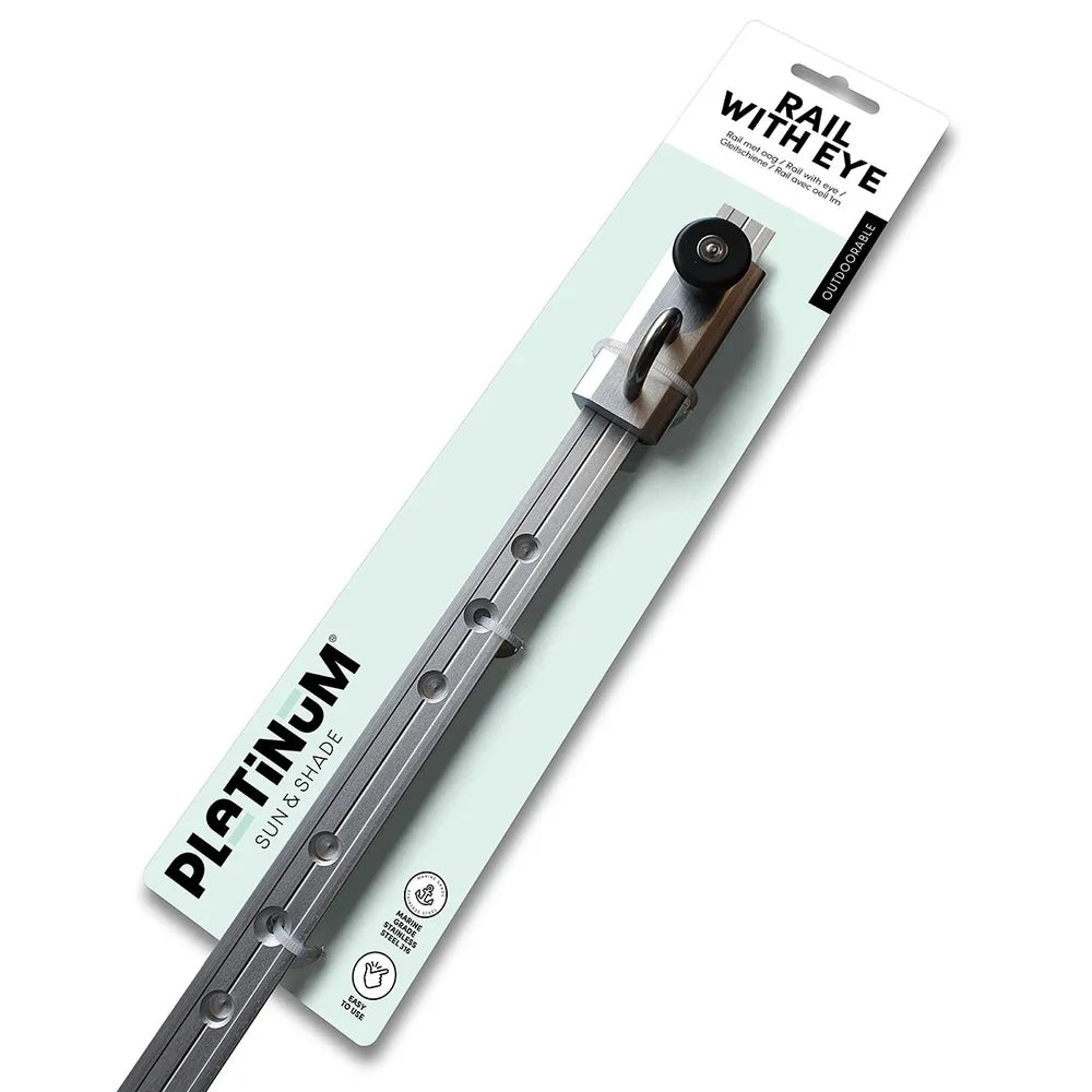 Platinum Rails met oogbout 1m RVS 316Chrome