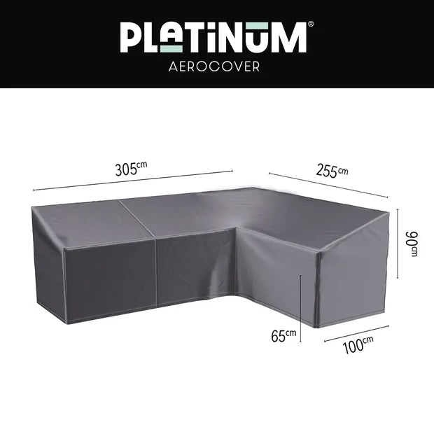 Platinum Aerocover Lounge cover L HB 305x255x100xH65/90 Right  Anthracite
