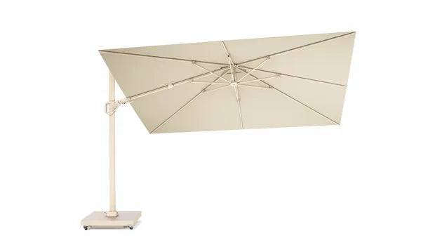 Platinum Challenger T² Premium 260x350 Zweefparasol Sandstone Champagne