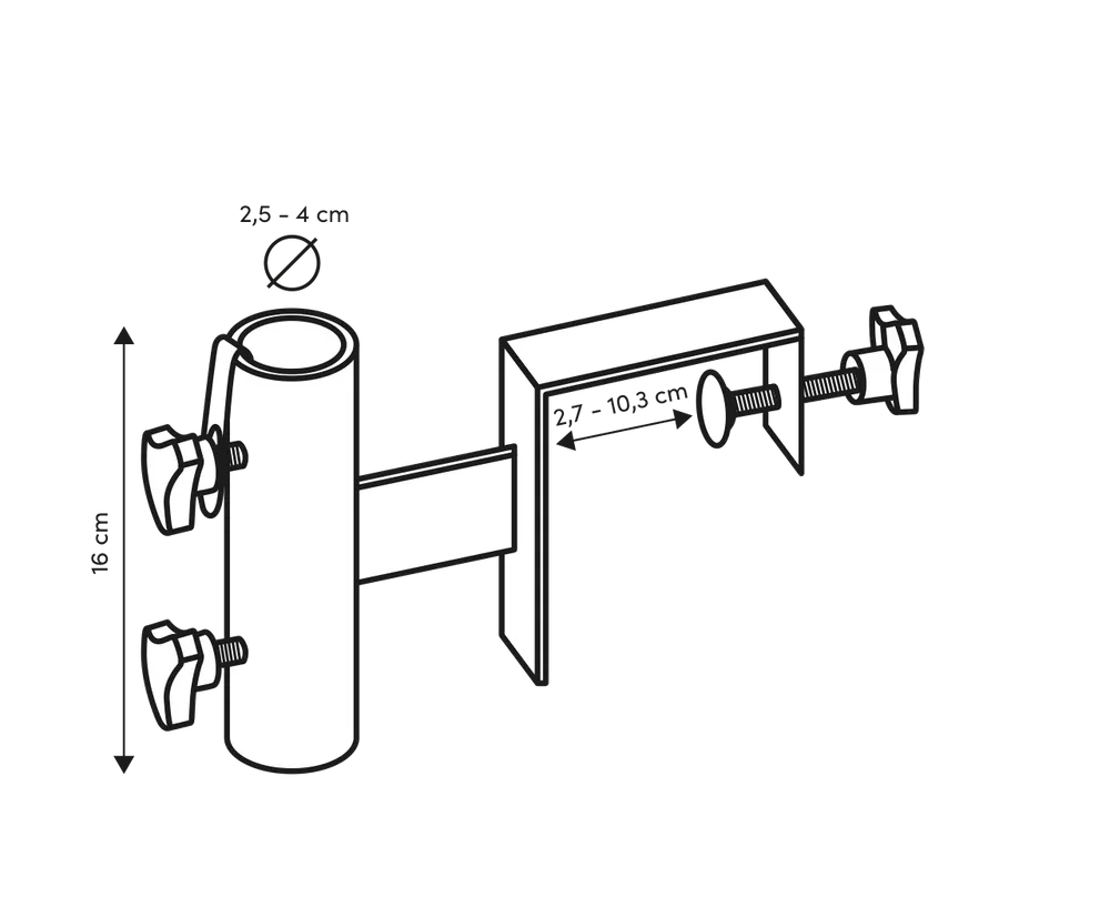 Platinum balkon klem 28-103mm