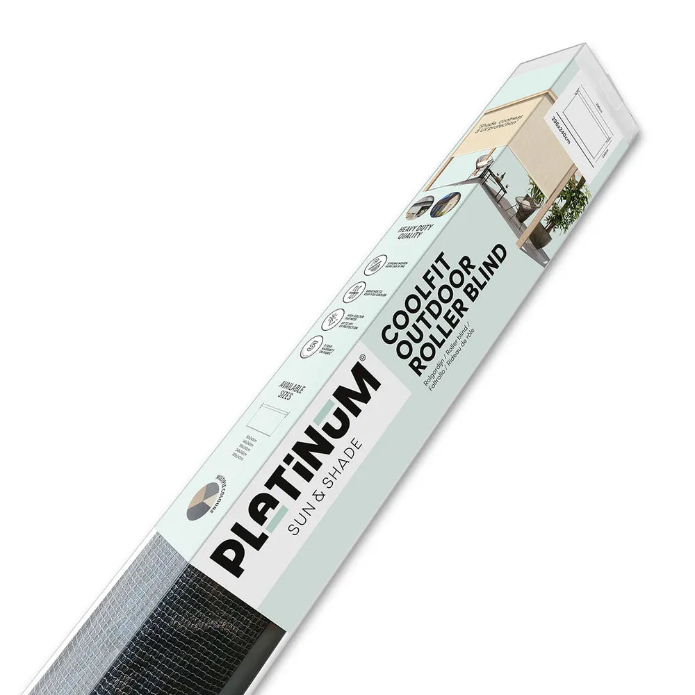 Platinum Outdoor roller blind W296xL240 Coolfit Antraciet