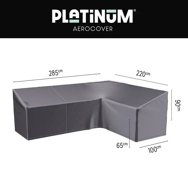 Platinum Aerocover Lounge cover L HB 285x220x100xH65/90 Right  Anthracite
