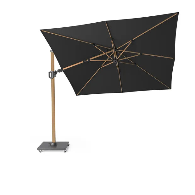 Platinum Challenger T² premium 300x300 Zweefparasol Teak Faded black