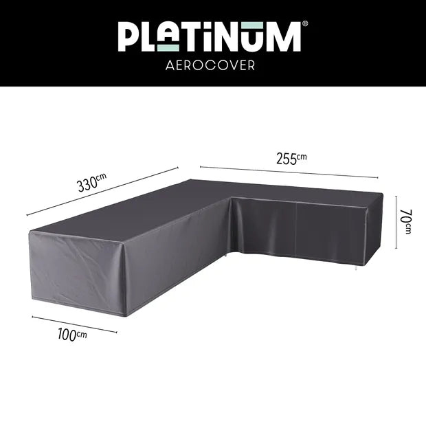 Platinum Aerocover Lounge cover L 330x255x100xH70 Right  Anthracite