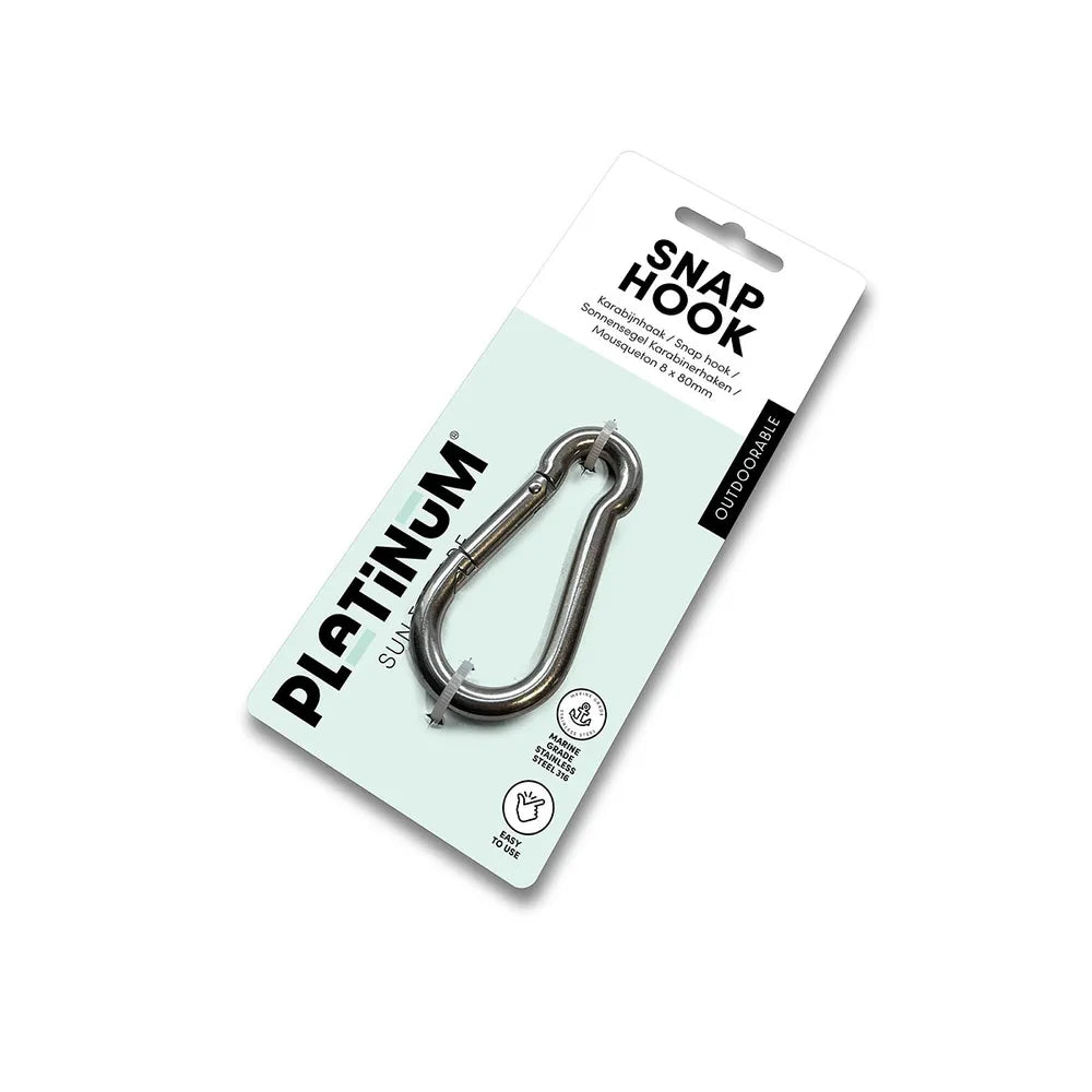 Platinum Karabijnhaak 8x80mm RVS 316 Chroom