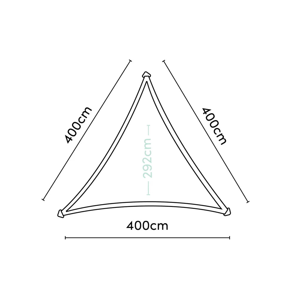 Platinum Schaduw Doek Driekhoek 400x400x400 Dreamsail Grey