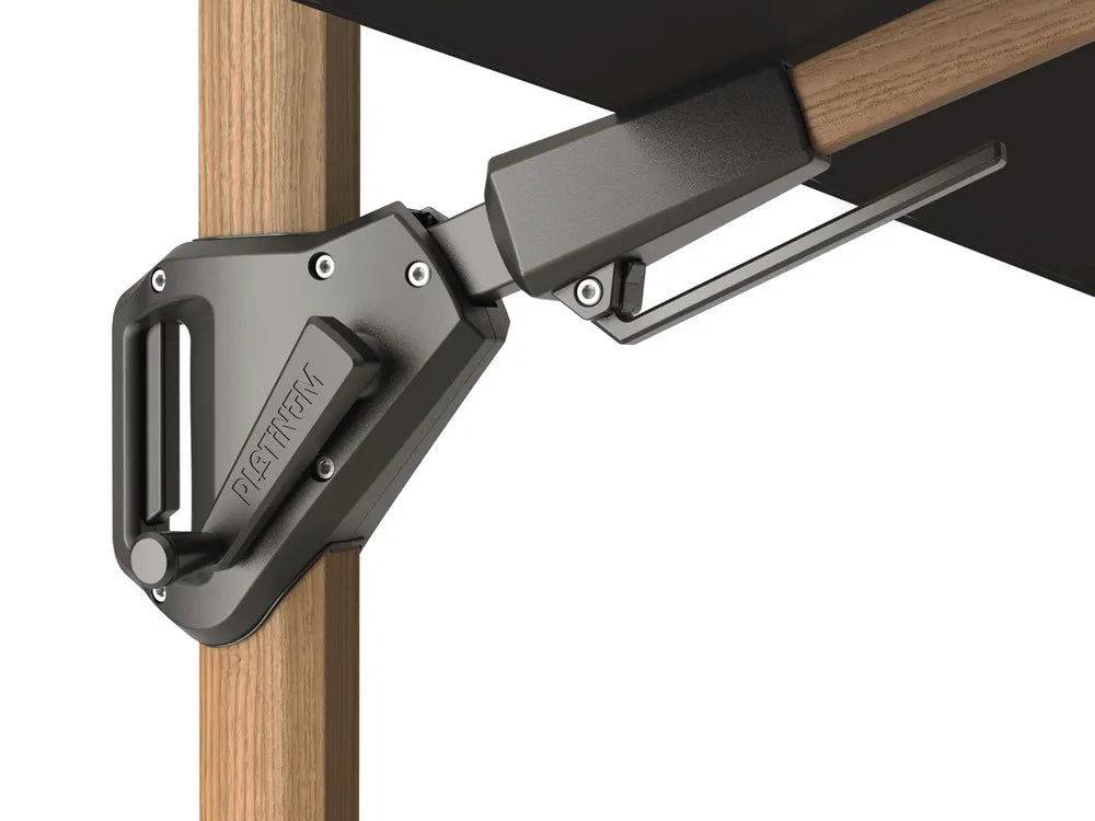 Platinum Challenger T² premium 300x300 Zweefparasol Teak Faded black