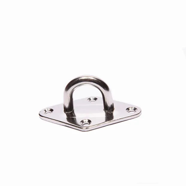 Platinum Plaat met oog 8mm RVS 316 Chroom