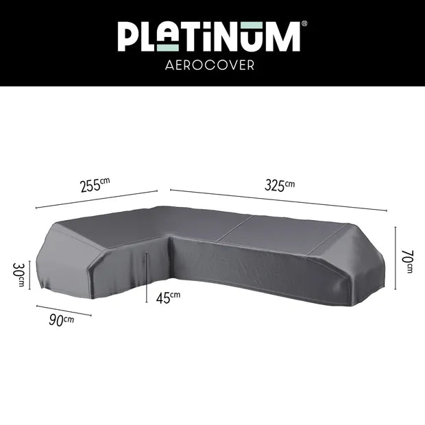 Platinum Aerocover Lounge platform cover 325x255x90xH30/45/70 Left  Anthracite