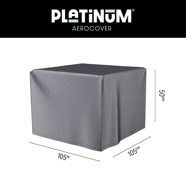 Platinum Aerocover Lounge, Coffee, Fire table cover 105x105xH50  Anthracite