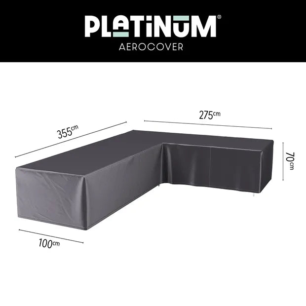Platinum Aerocover Lounge cover L 355x275x100xH70 Right  Anthracite