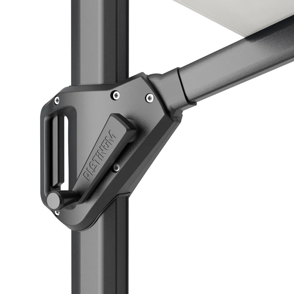 Platinum Challenger T¹ premium 400x300 Zweefparasol Anthracite Havana