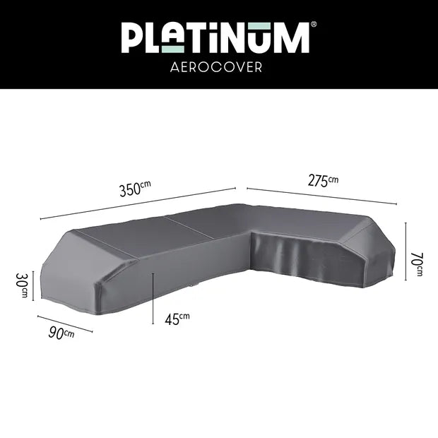 Platinum Aerocover Lounge platform cover 350x275x90xH30/45/70 Right  Anthracite
