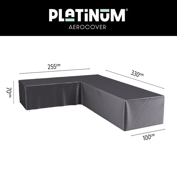 Platinum Aerocover Lounge cover L 330x255x100xH70 Left  Anthracite