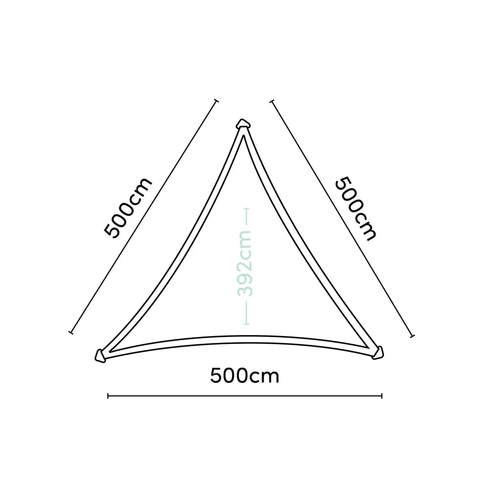 Platinum Schaduw Doek Driekhoek 500x500x500 Dreamsail Cream