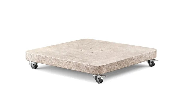 Platinum Venezia round edge 120kg Parasolvoet Beige Polished Granite
