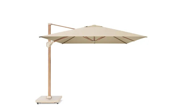 Platinum Challenger T¹ premium 400x300 Zweefparasol Teak Champagne