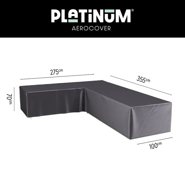 Platinum Aerocover Lounge cover L 355x275x100xH70 Left  Anthracite