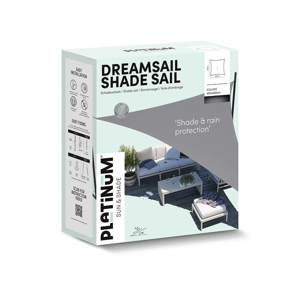 Platinum Schaduw Doek Vierkant 400x400 Dreamsail Grey
