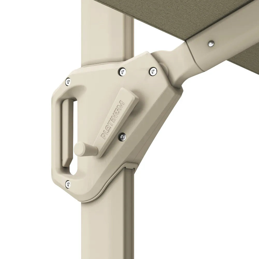 Platinum Challenger T¹ premium 400x300 Zweefparasol Sandstone Champagne