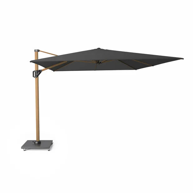 Platinum Challenger T¹ premium 400x300 Zweefparasol Teak Faded black