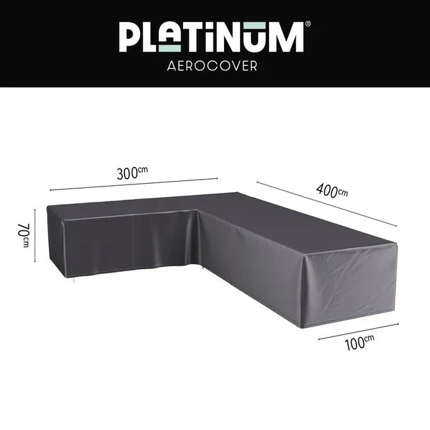 Platinum Aerocover Lounge cover L 400x300x100xH70 Left  Anthracite