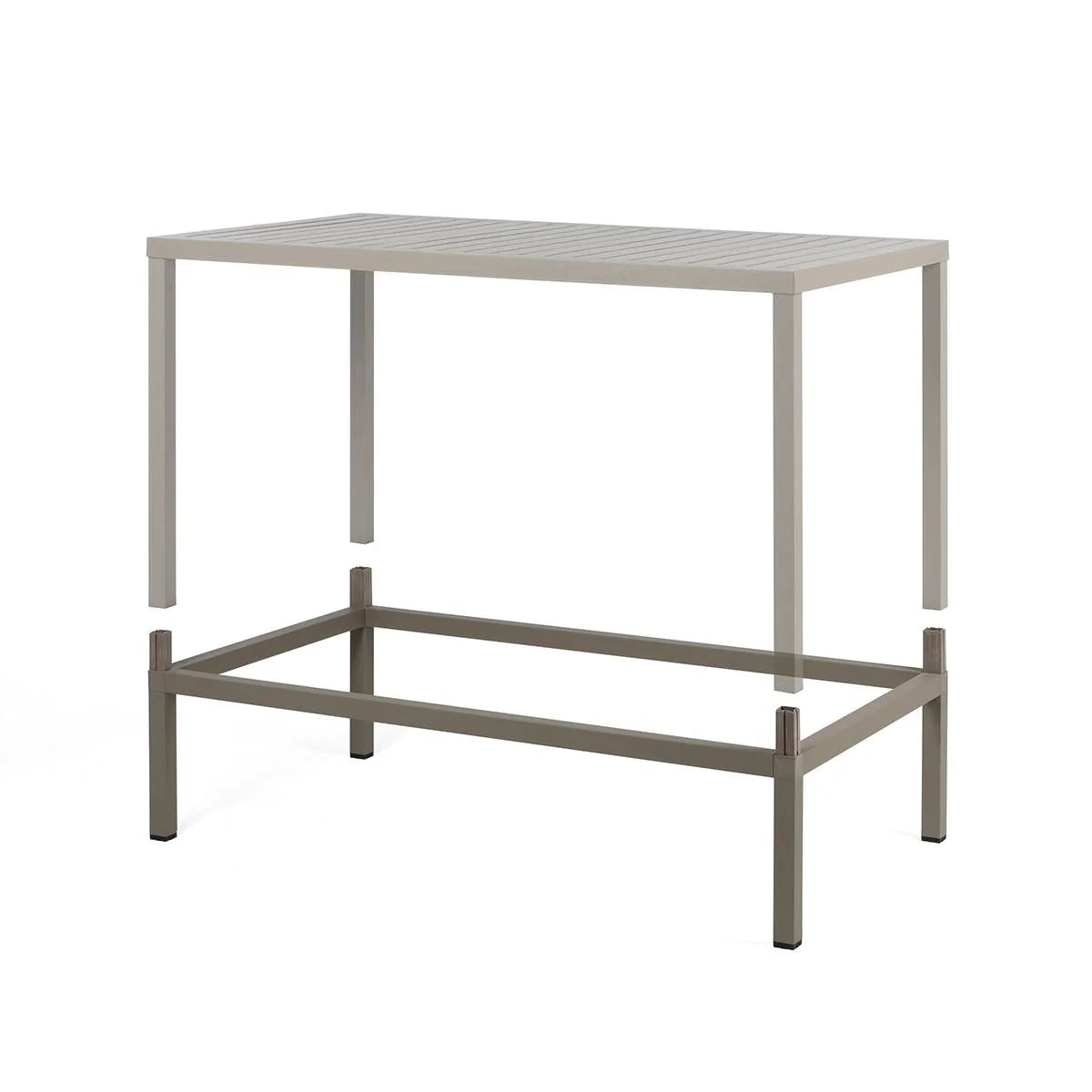 Nardi Kit Cube 140x80 ( verhoging naar Hoge tafel) Antraciet