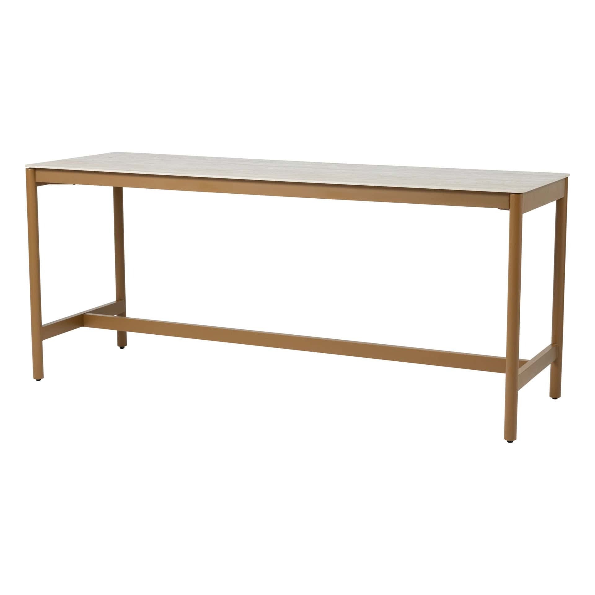 Taste by 4SO Soho high dining tafel amber met keramisch tafelblad 220 x 75 cm (H 95)
