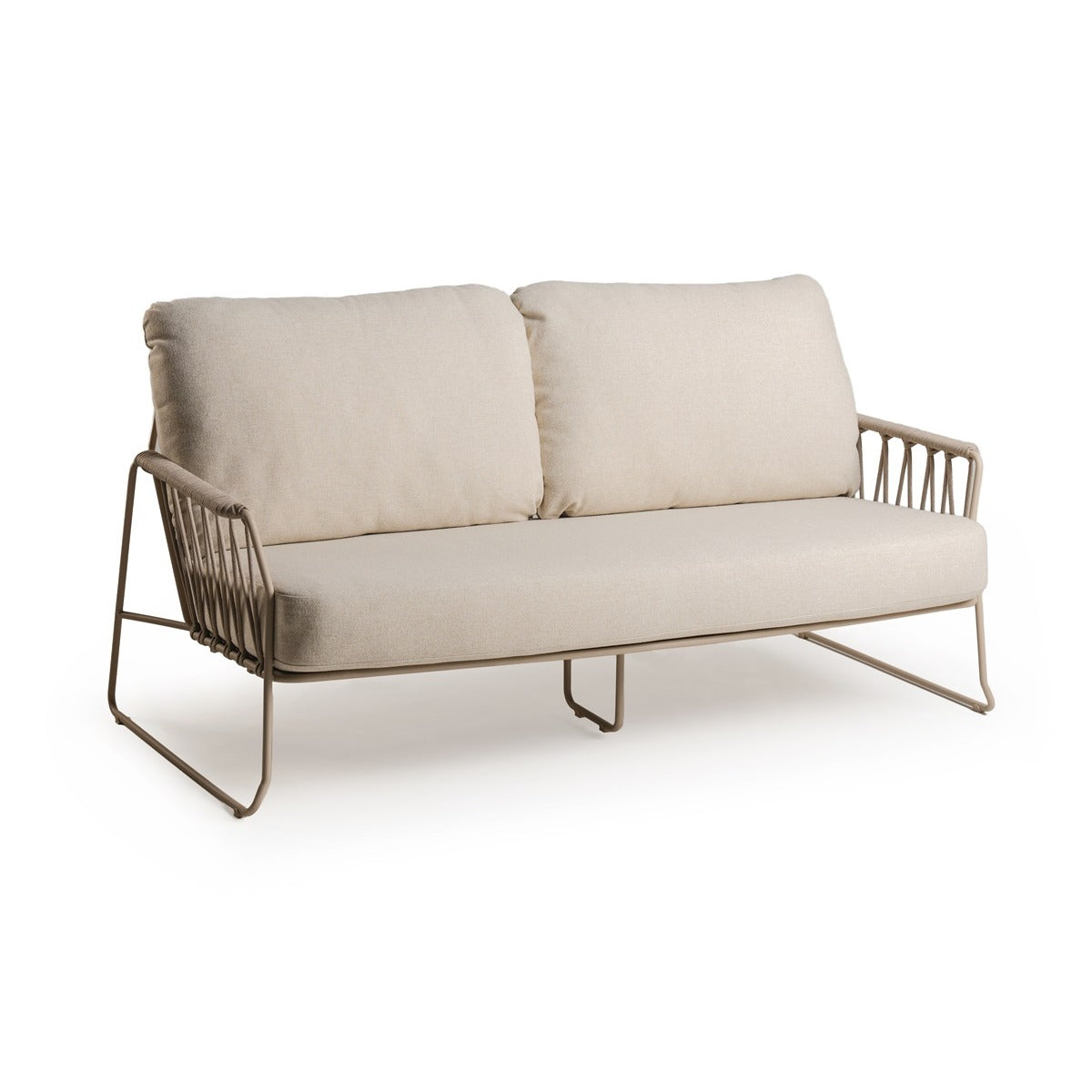 Tierra Outdoor Rivera 2-zits loungebank Champagne