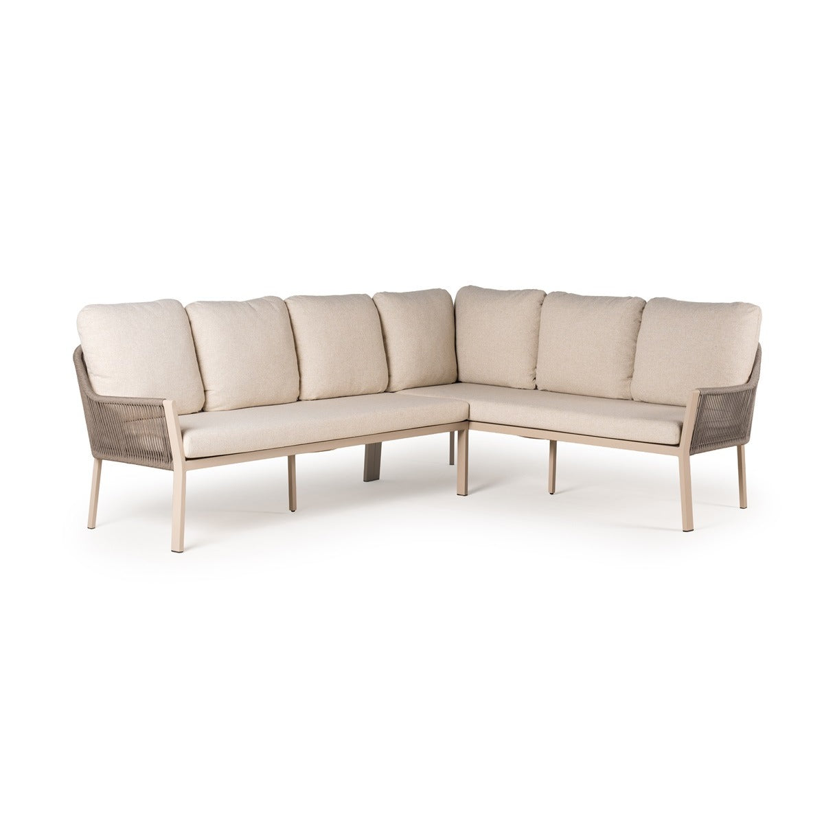 Tierra Outdoor Liv lounge dining set rechts Champagne