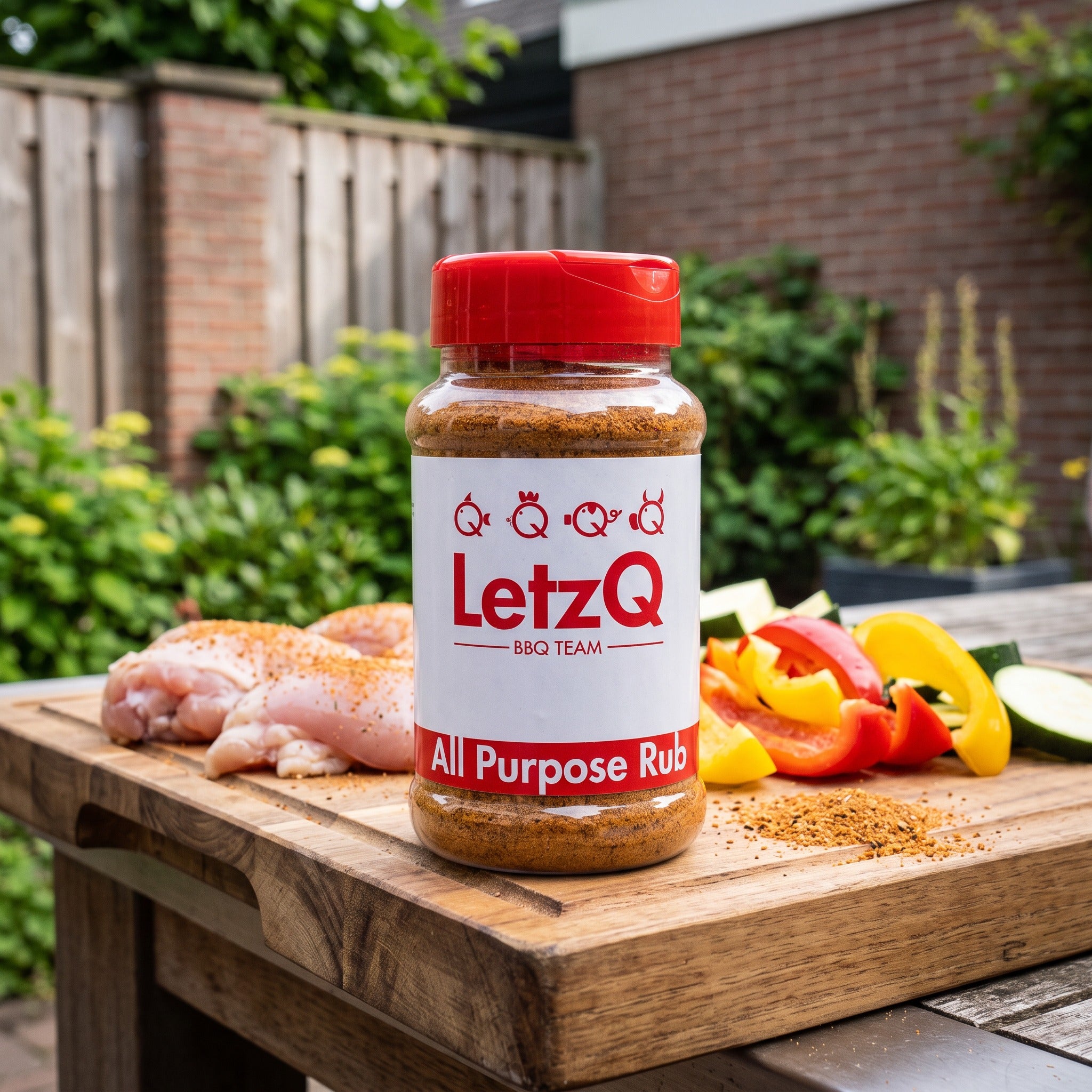 LETZQ ALL PURPOSE RUB - POT 350 GRAM in een Nederlandse tuinomgeving
