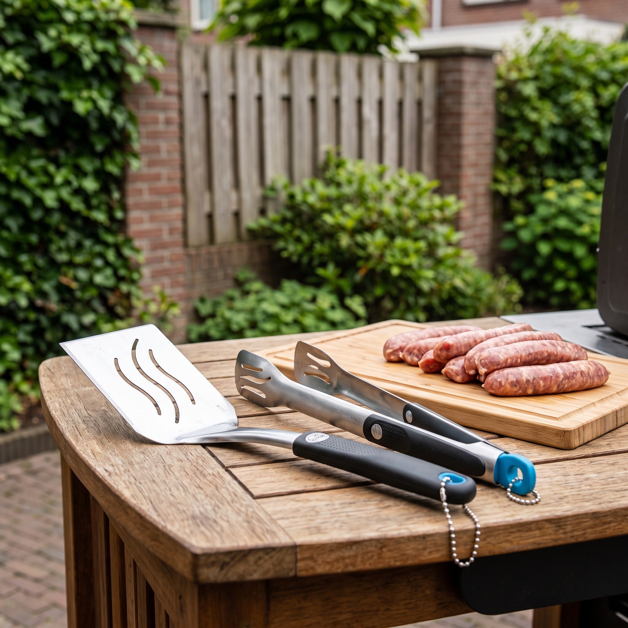 Napoleon Gereedschapset 2-delig in een Nederlandse tuinomgeving