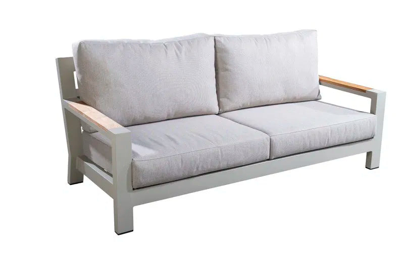 Yoi Bango sofa 3 seater alu salix/teak/flax beige AW