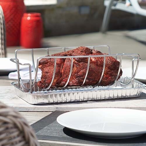 Napoleon RVS sparerib- en braadstukhouder