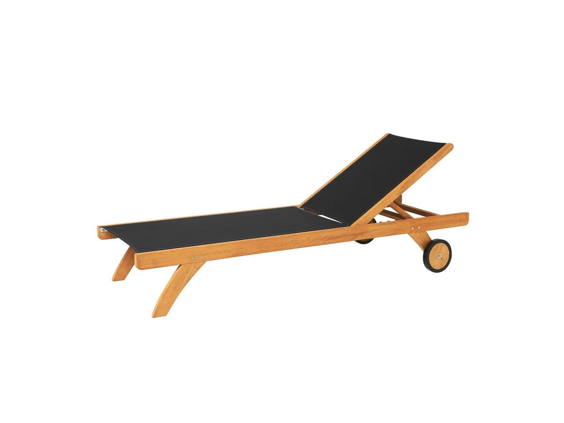 Traditional Teak Kate Lounger zwart